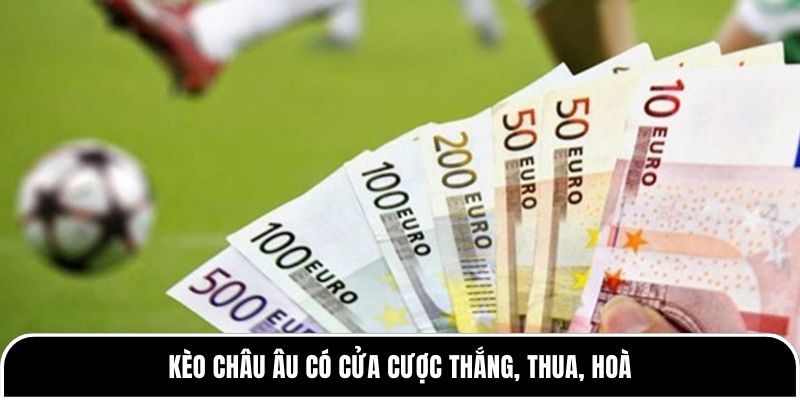 Kèo châu Âu có dễ thắng như nhiều người nghĩ? 2 Kèo châu Âu có cửa cược thắng, thua, hoà