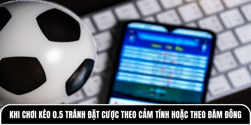 Kèo 0.5 là gì? Khi nào nên đánh kèo nửa trái để dễ thắng 4 Khi chơi kèo 0.5 tránh đặt cược theo cảm tính hoặc theo đám đông